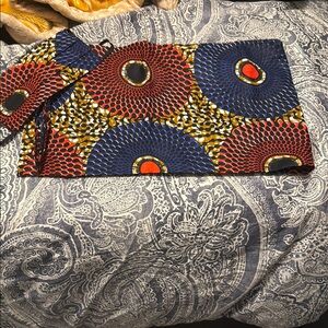 Colorful Patterned Women's head wrap and mask